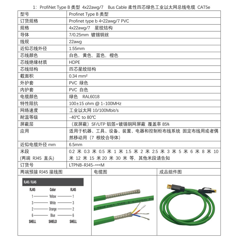 profinet专用电缆