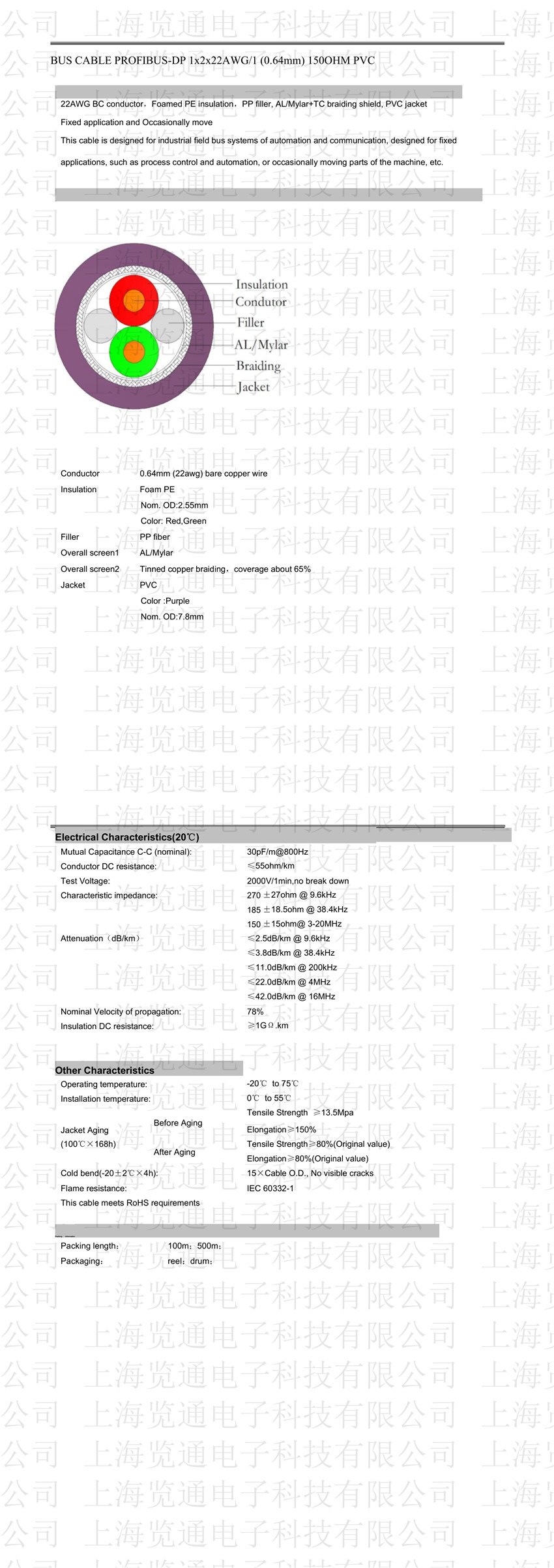 dp通讯屏敝网络电缆