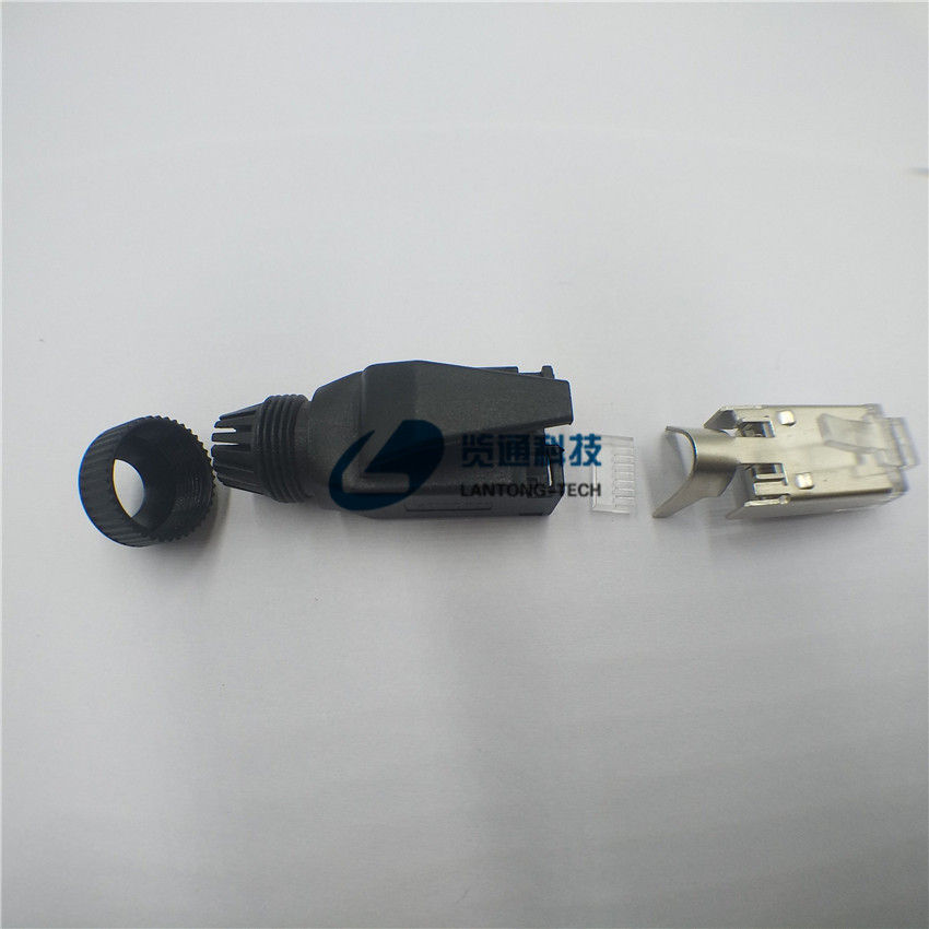 工业级rj45接头,工控网线插头,以太网线水晶头,rj45连接器工业